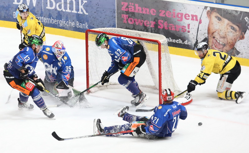 towerstar bayreuth spielszene 24 11 2019 Niederlage gegen die Bayreuth Tigers. Bild: Sabine Ruetz
