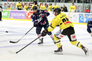 91 Julian Eichinger(Ravensburg Towerstars)  94 Tyler McNeely (Tolzer Löwen)