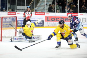 87 Fabian Dietz (Ravensburg Towerstars) 81 Ville Kolppanen, 86 Dominik Bohac  (Lausitzer Füchse)