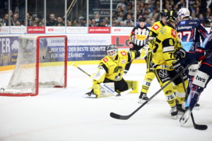 (Ravensburg Towerstars) 31 Felix Bick (Krefeld Pinguinet)